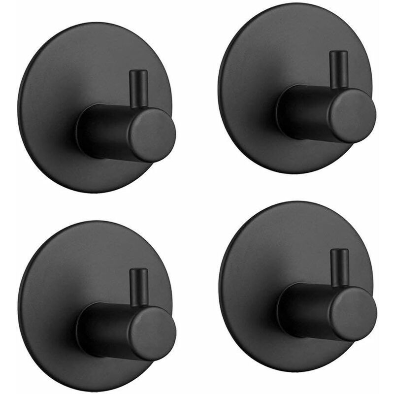 Stainless Steel Bathroom Wall Hooks, Self Adhesive Towel Holder For Kitchen, Living ROom And Office, V1188-MS-227-2750