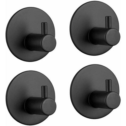 Stainless Steel Bathroom Wall Hooks, Self Adhesive Towel Holder For Kitchen, Living ROom And Office, V1188-MS-227-2750