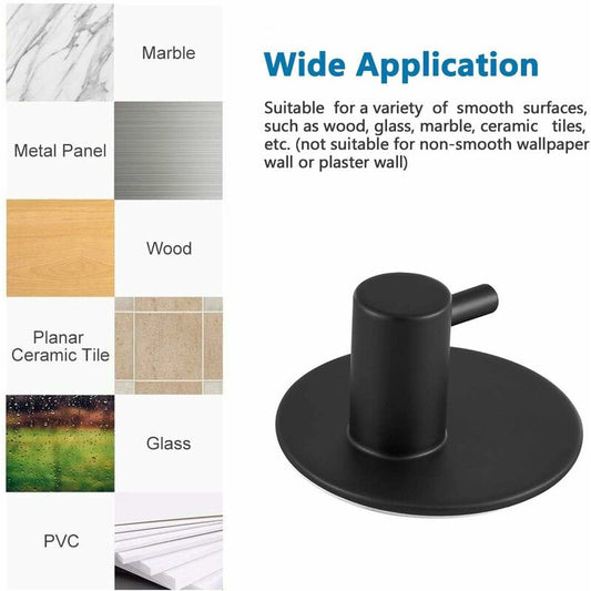 Stainless Steel Bathroom Wall Hooks, Self Adhesive Towel Holder For Kitchen, Living ROom And Office, V1188-MS-227-2750