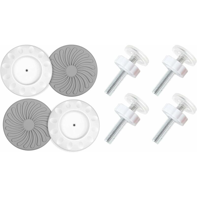 8 pcs Pressure Mounted Baby Proofing Wall Guards, Threaded Spindle ROds, Baby Safety Buffers For Stairs V1188-MS-227-2751