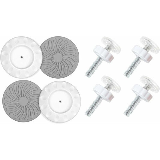 8 pcs Pressure Mounted Baby Proofing Wall Guards, Threaded Spindle ROds, Baby Safety Buffers For Stairs V1188-MS-227-2751