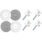 8 pcs Pressure Mounted Baby Proofing Wall Guards, Threaded Spindle ROds, Baby Safety Buffers For Stairs V1188-MS-227-2751