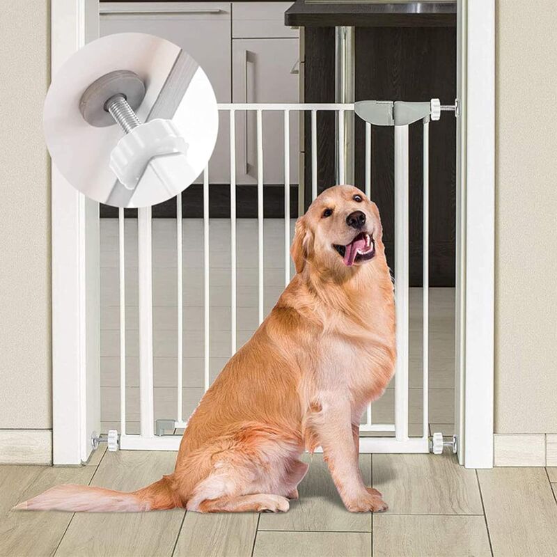 8 pcs Pressure Mounted Baby Proofing Wall Guards, Threaded Spindle ROds, Baby Safety Buffers For Stairs V1188-MS-227-2751