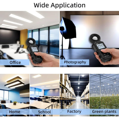 Digital Lux Meter, Light Measurement With 0.1-200,000 Lux, Portable Digital Ambient Light Meter Range Up To V1188-MS-227-2753