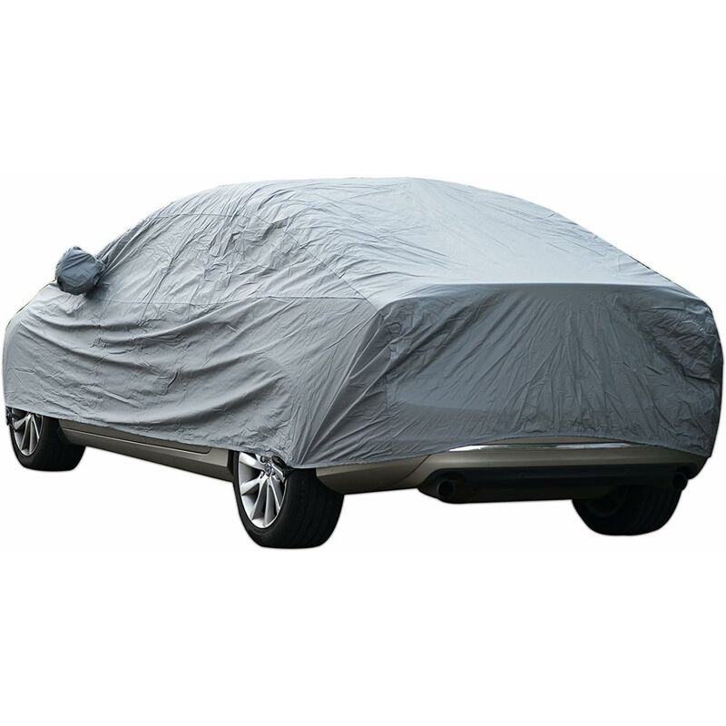 Universal Vehicle Cover, Fully Waterproof, Anti-Scratch, Durable, Lined, Breathable Cotton, Heavy Duty V1188-MS-227-2754