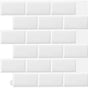10 pcs White 3D Wall Tile Sticker Kitchen Bathroom (30.5X 30.5Cm) V1188-MS-227-2757