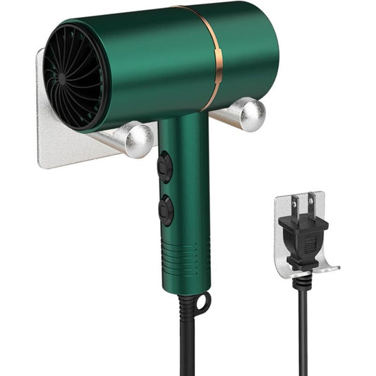 Universal Hair Dryer Holder Stainless Steel No Drilling Wall Mount Hair Dryer Holder Stick-On Holder V1188-MS-227-2758