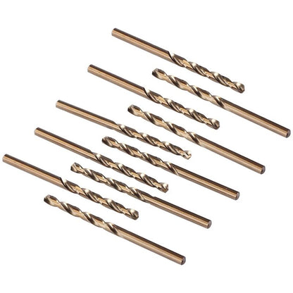 10 pcs M35 Hss Cobalt Drill Bit Set, Steel Twist Drill Bit, Drill Diameter 0.8Mm V1188-MS-227-2771