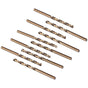 10 pcs M35 Hss Cobalt Drill Bit Set, Steel Twist Drill Bit, Drill Diameter 0.8Mm V1188-MS-227-2771