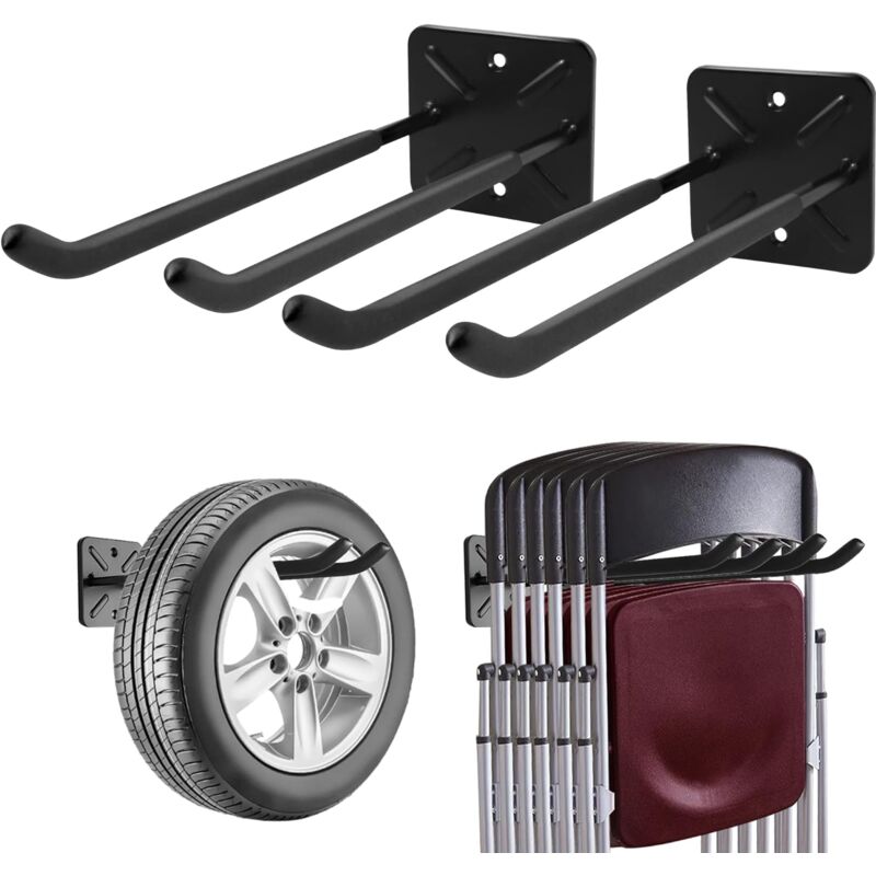 Garage Hooks, Wall Mounted Coat Rack, Shed Organizer, Heavy Duty Tool Organizer, Garage Storage Utility Hooks V1188-MS-227-2775