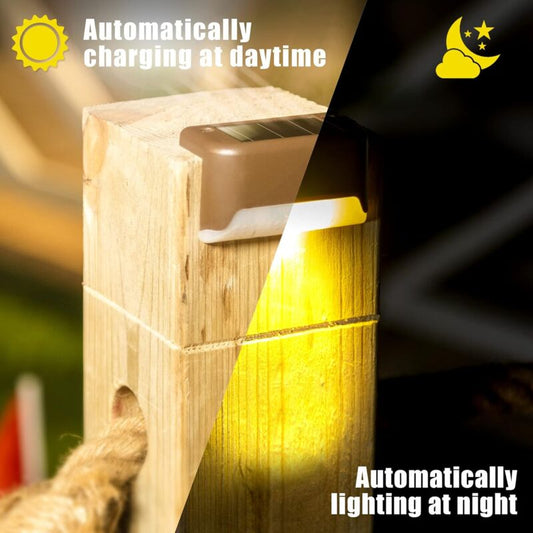 12 Pack Solar Lights Waterproof Solar Powered Lights For Deck, Stairs, Fence, Yard, Patio And Driveway (Warm V1188-MS-227-2777