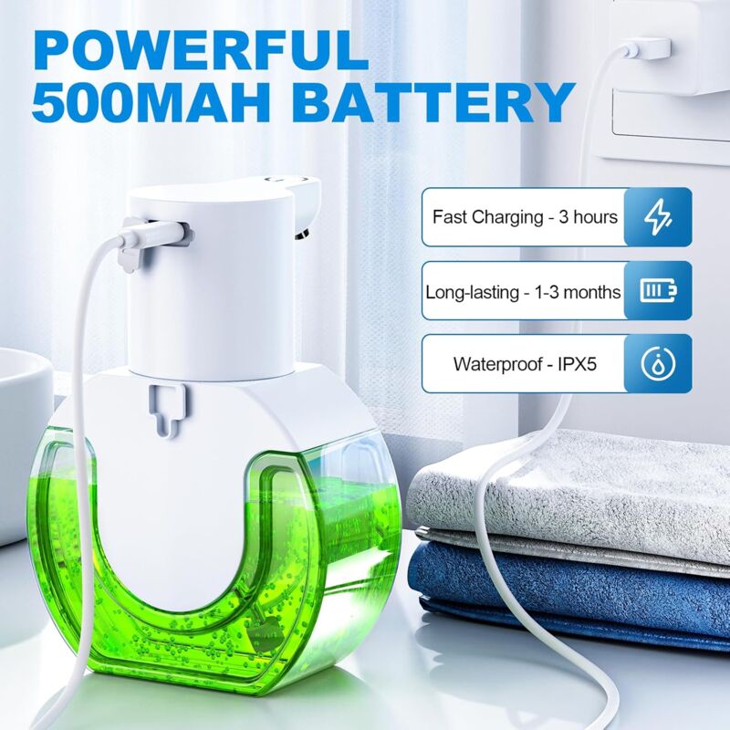 Automatic Soap Dispenser Touchless Liquid Soap 420Ml, Automatic Liquid Soap Dispenser For Kitchen, With 4 V1188-MS-227-2782