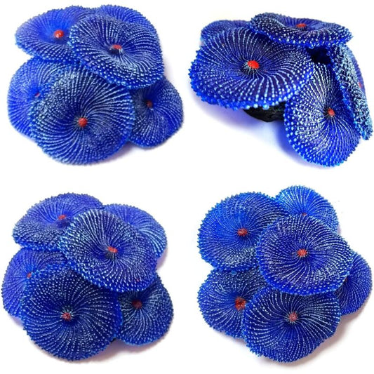 Artificial Coral, 4 Pieces, Fake Coral, Aquarium Decorations, Aquarium Corals For Aquarium Decoration (Coral V1188-MS-227-2785
