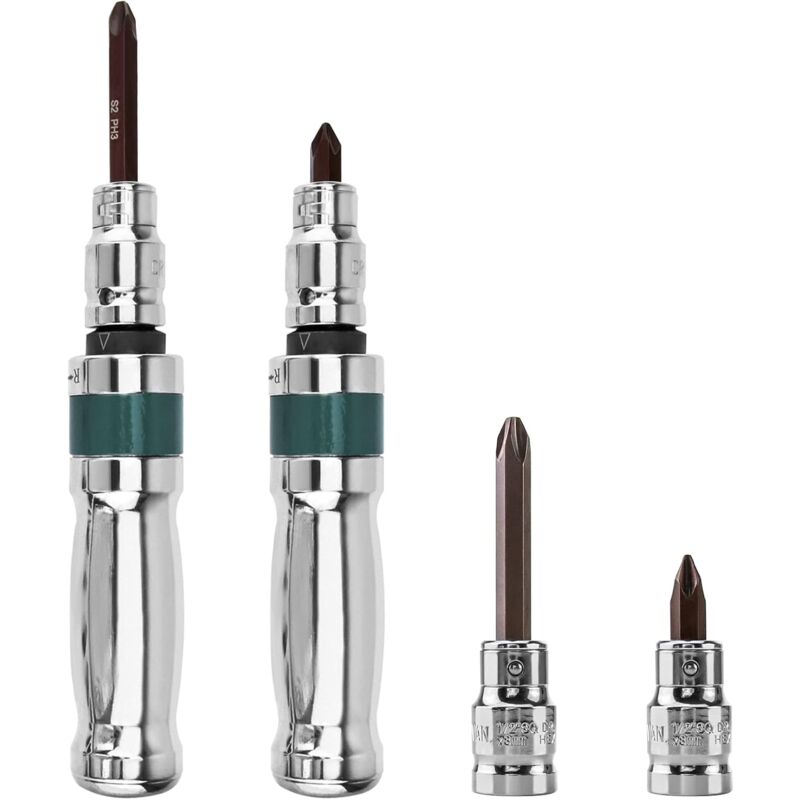 Impact Screwdriver Set, Impact Driver + Adapter + Bits, 12 Pieces, 1/2" V1188-MS-227-2796