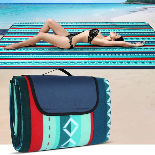 Waterproof Picnic Blanket 200 X 200Cm - Outdoor Picnic Blanket - Insulated Fleece Picnic Mat - Large Picnic V1188-MS-227-2802