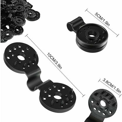 50 pcs Practical Heavy Duty Fixing Clip For Privacy Screen Fabric Sunshade In Greenhouse V1188-MS-227-2805