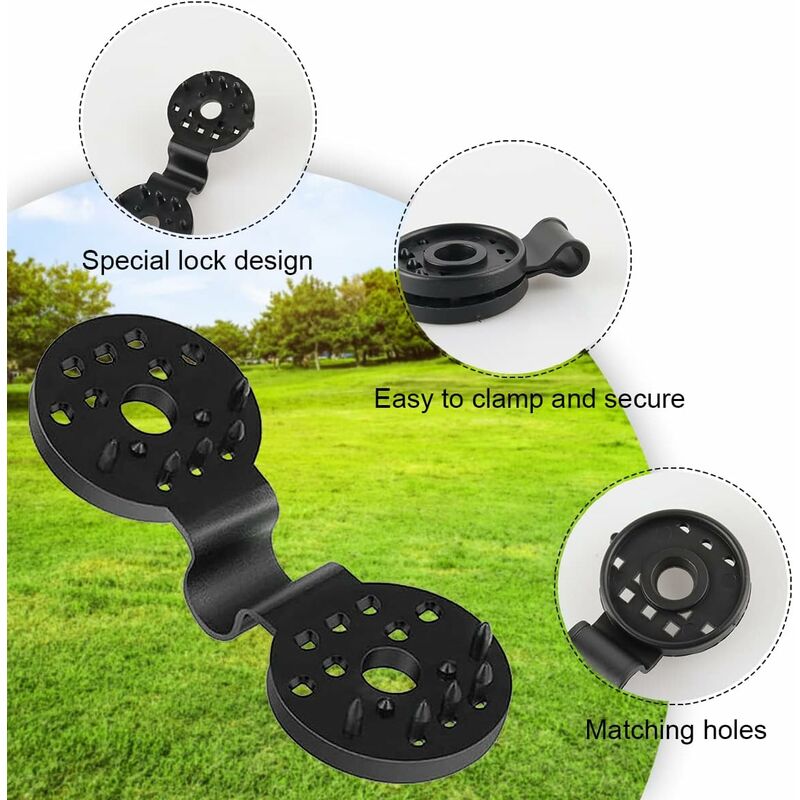 50 pcs Practical Heavy Duty Fixing Clip For Privacy Screen Fabric Sunshade In Greenhouse V1188-MS-227-2805