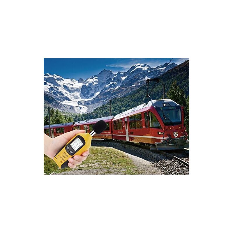 Sound Level Meter 40-130Dba, Professional Decibel Meter With Backlit Display (9V Battery Included) V1188-MS-227-2808