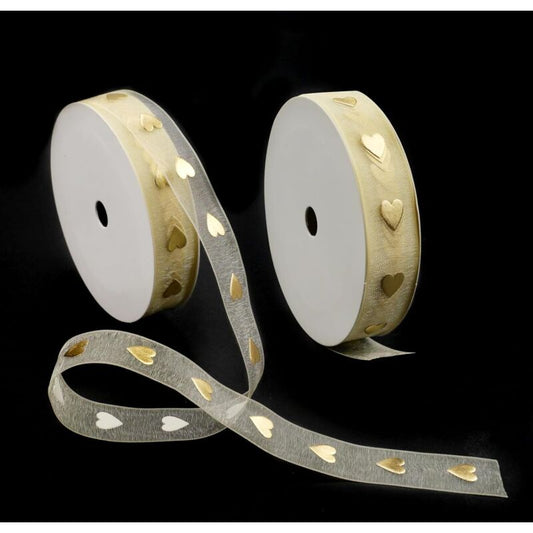2 Volumes Gold Ribbon Satin Ribbon 1.6Cm X 9M Suitable For Gift Ribbons Wedding Decoration Ribbons Home V1188-MS-227-2809