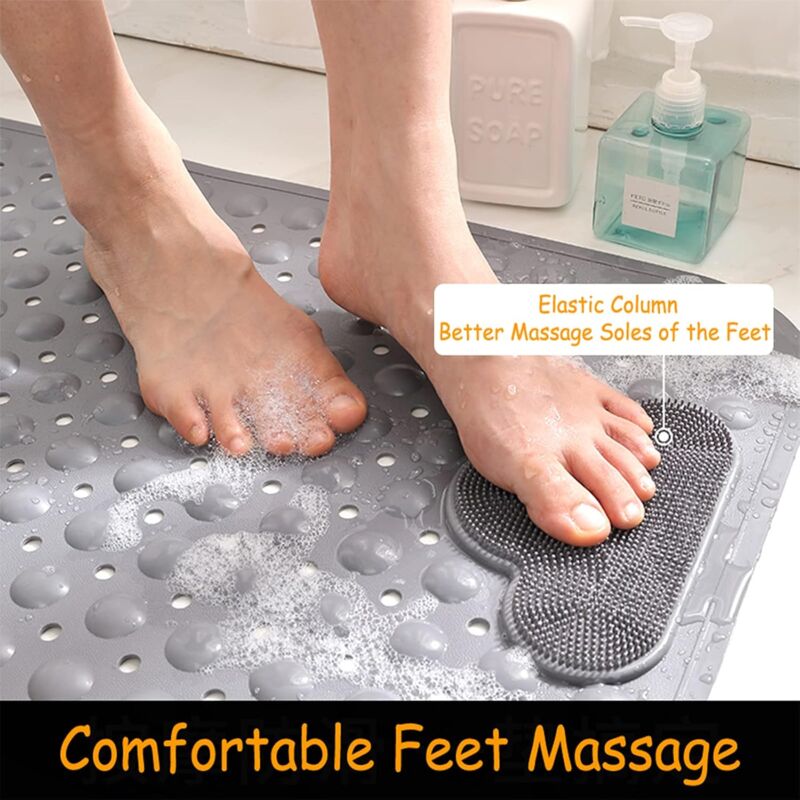 Non-Slip Bath Mat Shower Mat With Foot Massage, Environmentally Friendly Pvc Anti-Mold Bathroom Bathtub Mat V1188-MS-227-2812