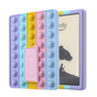 Pop It Fidget Case for Kindle Paperwhite 5 (6.8") - Rainbow Silicone Protective Cover with Stand, Multicolored V1188-MS-305-024