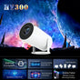 HY300PRO Mini Projector with WiFi and Bluetooth, Portable Projector 720p Support, Auto Keystone, 180 Degree V1188-MS-305-030