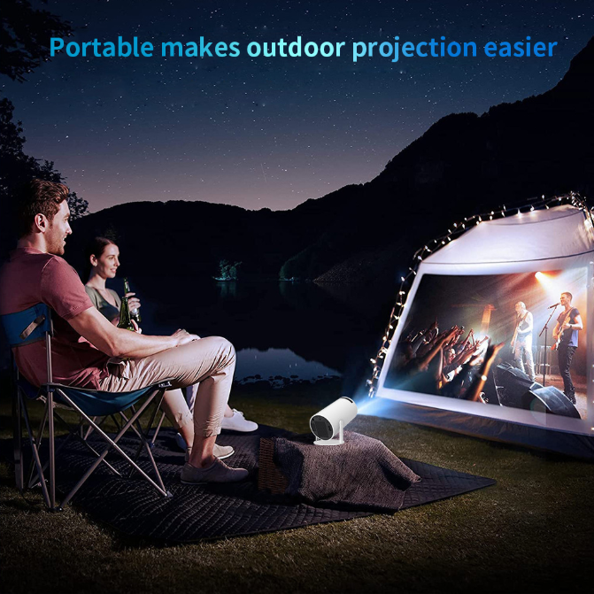 HY300PRO Mini Projector with WiFi and Bluetooth, Portable Projector 720p Support, Auto Keystone, 180 Degree V1188-MS-305-030
