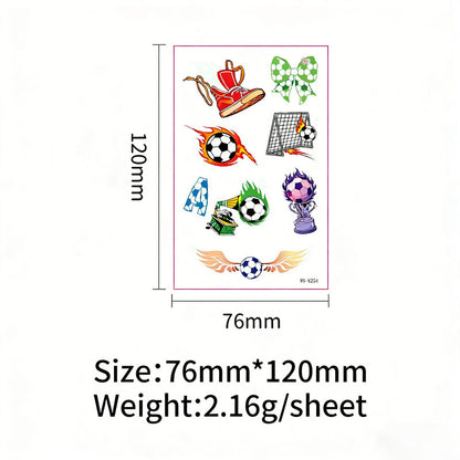 2026 World Cup Glow in the Dark Face Tattoos Waterproof Sweatproof Temporary Stickers 10 Sheets V1188-MS-305-031