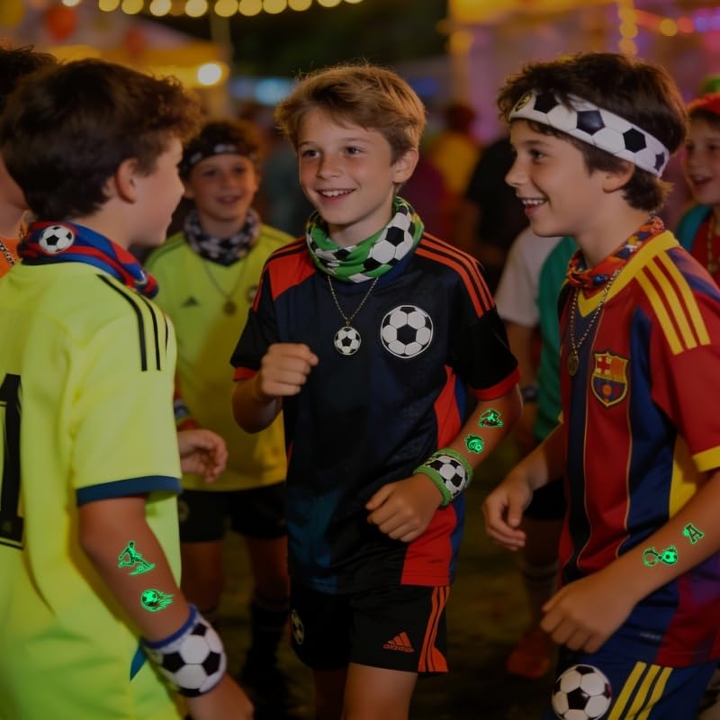 2026 World Cup Glow in the Dark Face Tattoos Waterproof Sweatproof Temporary Stickers 10 Sheets V1188-MS-305-031
