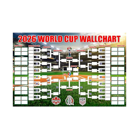 2026 World Soccer Cup Photography Banner - 48team Collection Showcase Banner, Football Trophy Sports Themed V1188-MS-305-033
