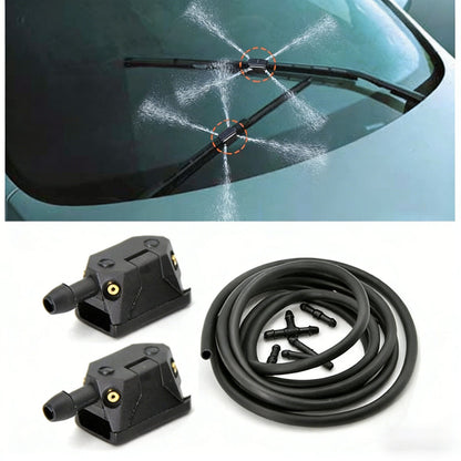 Adjustable 4-hole car wiper arm washer nozzle 8mm/9mm, compatible with Renault Espace 3 windshield washer V1188-MS-306-003