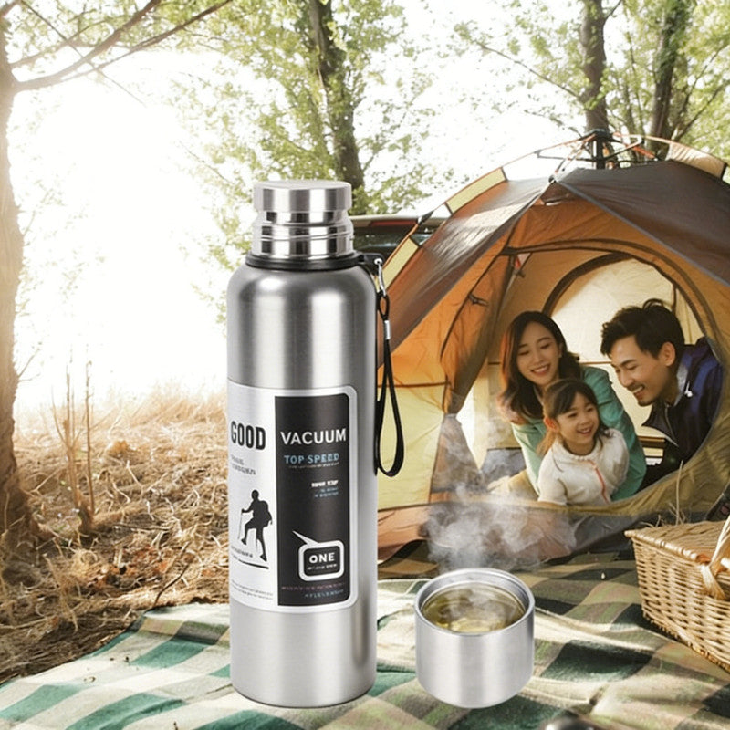 Antibacterial 316 Stainless Steel Vacuum Flask 600ml | Tea Infuser & Insulated Bottle for Hot/Cold Drinks V1188-MS-306-004