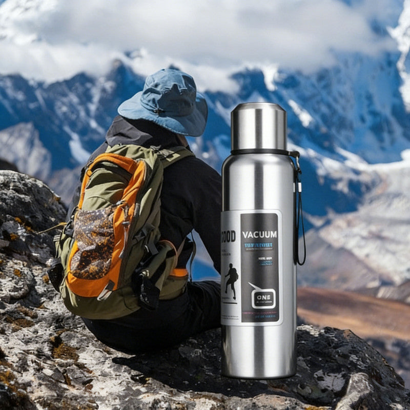 Antibacterial 316 Stainless Steel Vacuum Flask 800ml | Tea Infuser & Insulated Bottle for Hot/Cold Drinks V1188-MS-306-005