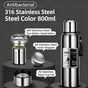 Antibacterial 316 Stainless Steel Vacuum Flask 800ml | Tea Infuser & Insulated Bottle for Hot/Cold Drinks V1188-MS-306-005