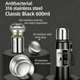 Antibacterial 316 Stainless Steel Vacuum Flask 600ml | Tea Infuser & Insulated Bottle for Hot/Cold Drinks V1188-MS-309-001