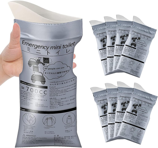 Disposable Emergency Urinal Bag, 8/12/20 Pack Portable Camping Pee Bags, Travel Pee Bags, Traffic Jam V1188-MS-309-007