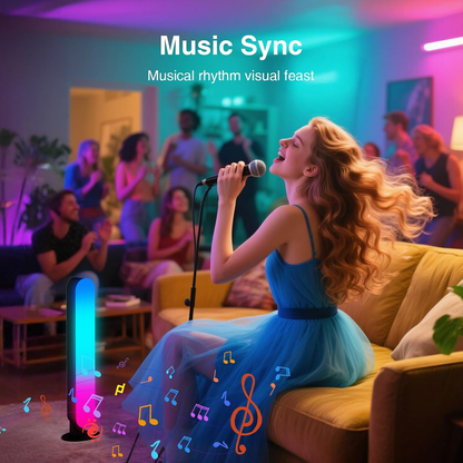 LED Light Bar, Music Sync RGB Light Bar, USB Ambient Lamp, Color Changing Gaming TV Backlight with Remote V1188-MS-309-021