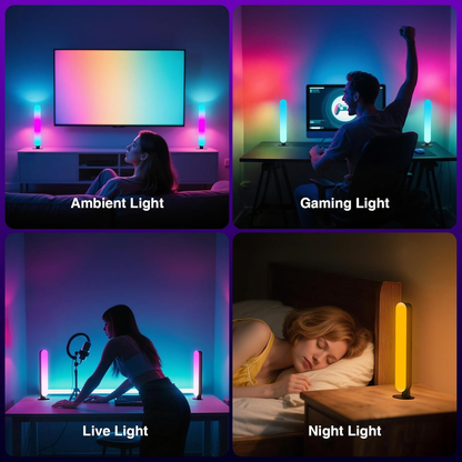 LED Light Bar, Music Sync RGB Light Bar, USB Ambient Lamp, Color Changing Gaming TV Backlight with Remote V1188-MS-309-021
