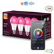 4 Pack Smart Light Bulbs,WiFi & Bluetooth LED Light Bulb That Works with Alexa & Google Home, Color Changing V1188-MS-309-025