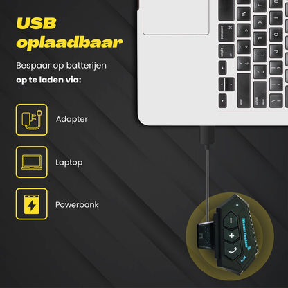Bluetooth Headset Communication | Motorcycle Helmet | IP67 Waterproof | Motorcycle Accessory | Bluetooth 4.2 V1188-MS-313-0001