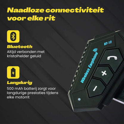 Bluetooth Headset Communication | Motorcycle Helmet | IP67 Waterproof | Motorcycle Accessory | Bluetooth 4.2 V1188-MS-313-0001