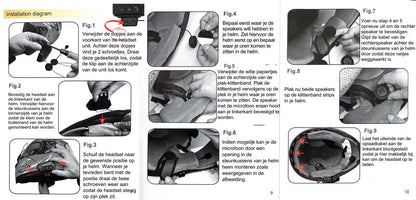 Bluetooth Headset Communication | Motorcycle Helmet | IP67 Waterproof | Motorcycle Accessory | Bluetooth 4.2 V1188-MS-313-0001