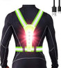 Running Lights - High Quality - LED - USB Rechargeable - Reflective Vest - One Size V1188-MS-313-0002