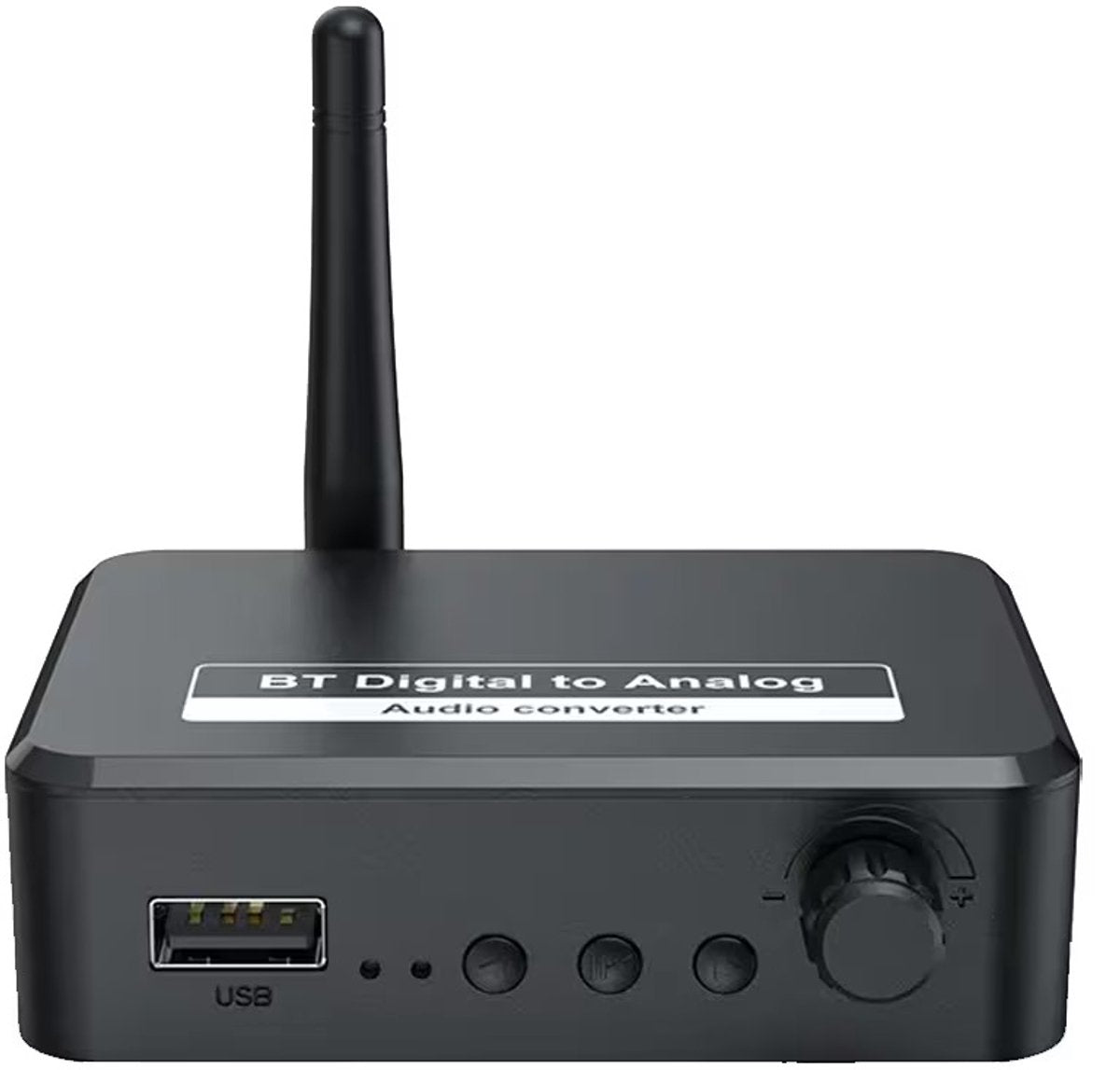 Bluetooth Receiver - Bluetooth Receiver for Audio - BT 5.3 - SPDIF/Optical/RCA Output - B35T - Black V1188-MS-313-0014