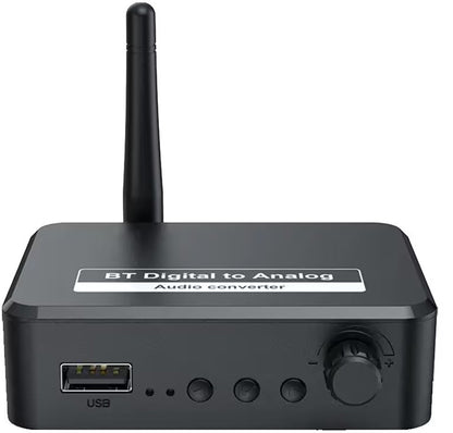 Bluetooth Receiver - Bluetooth Receiver for Audio - BT 5.3 - SPDIF/Optical/RCA Output - B35T - Black V1188-MS-313-0014