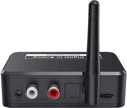 Bluetooth Receiver - Bluetooth Receiver for Audio - BT 5.3 - SPDIF/Optical/RCA Output - B35T - Black V1188-MS-313-0014