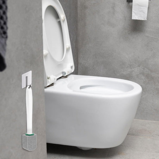 Toilet pumice stone - 10 pieces - Replaceable - Pumice stone stick - Descaler - With handle V1188-MS-313-0018