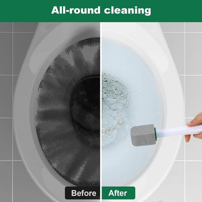 Toilet pumice stone - 10 pieces - Replaceable - Pumice stone stick - Descaler - With handle V1188-MS-313-0018