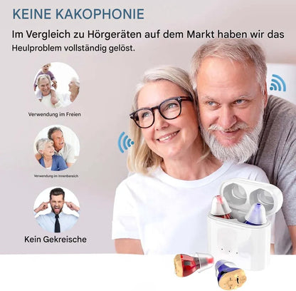 Hearing aids, wireless charging hearing aids, hearing aids with magnetic charging case, dual-channel digital V1188-MS-313-0020