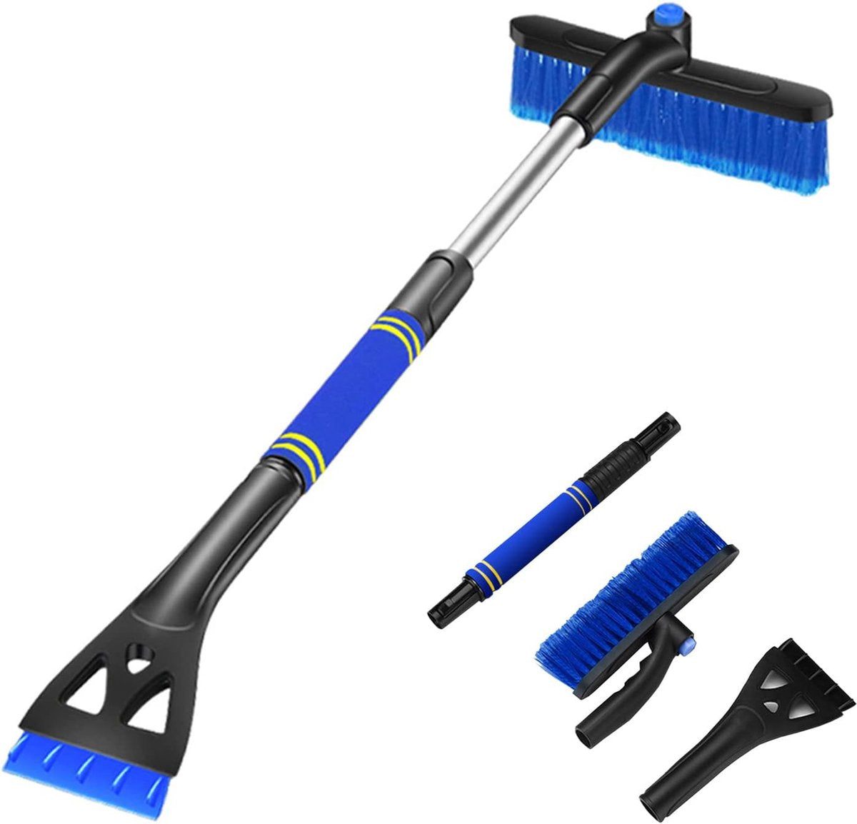 Extendable ice scraper with snow brush - Extra long handle - Telescopic handle - Ice scraper - Snow brush - V1188-MS-313-0026